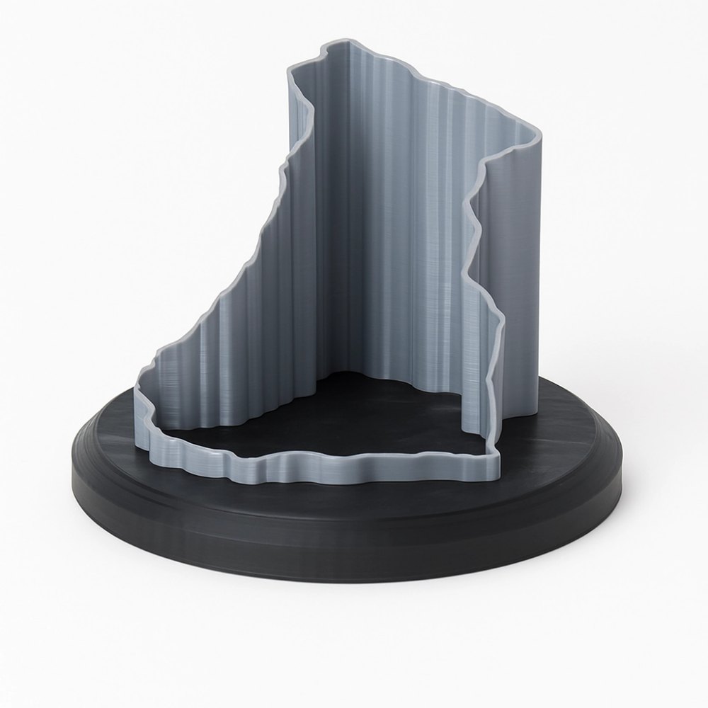 Wanderrundweg über den Dachstein als 3D-Relief auf einem Podest
